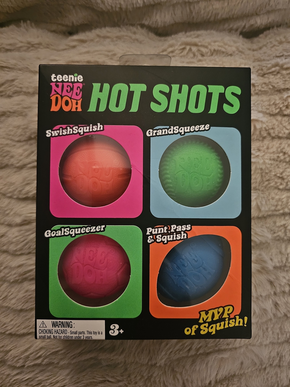 teenie NEE DOH Hot Shots Kids Squishy Ball Set - Multi-Color